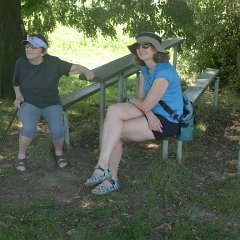 waiting for a tour to start