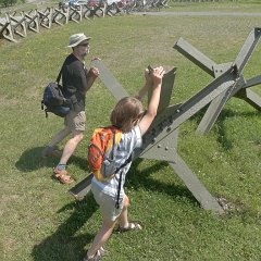 And, with his father&#39;s help, he moved it!