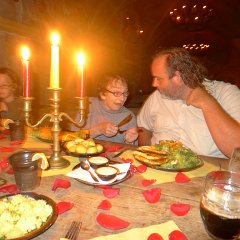 Kamil with mom and Sammy