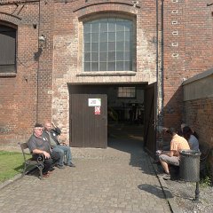 The old miners that are now working as guides here, comiserating about the end of old times