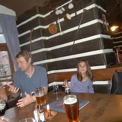 Samuel was fascinating by Anicka and kept chasing her with my camera (messing up the controls, so none of the Brno pictures are any good)