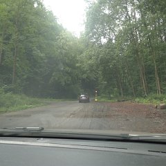 We said our good byes and left Ostrava on a rainy morning. We would stay the night in Brno and then continue to Prague to return Sammy to his parents :-) I tried to chose interesting back roads like this one, but found navigating much more challenging than in the US, and Larry didn&#39;t like driving in Czech at all. Too many drivers with too much anger and unbeliveably agressive driving habits, ignoring both the laws and common sense.